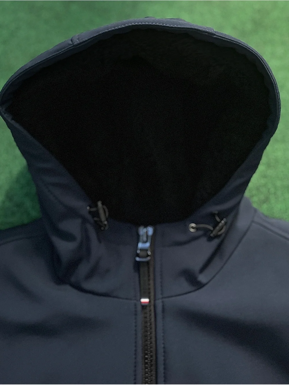Tommy Hilfiger Navy Hooded Softshell Windbreaker Jacket